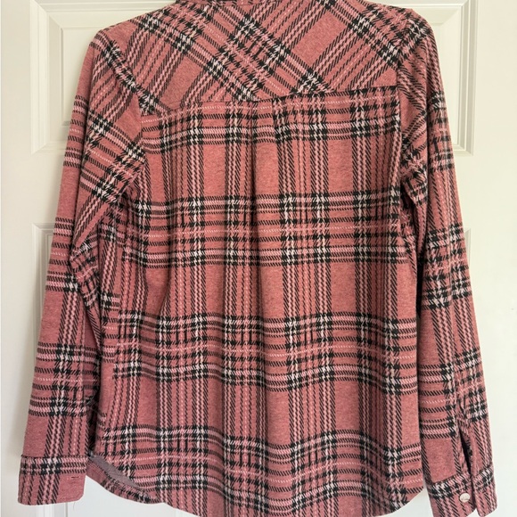 Thread & Supply Pink Plaid Button Down Shirt - Picture 2 of 2